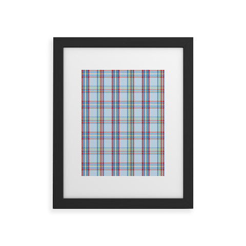 Camilla Foss Folktale Plaid Framed Art Print