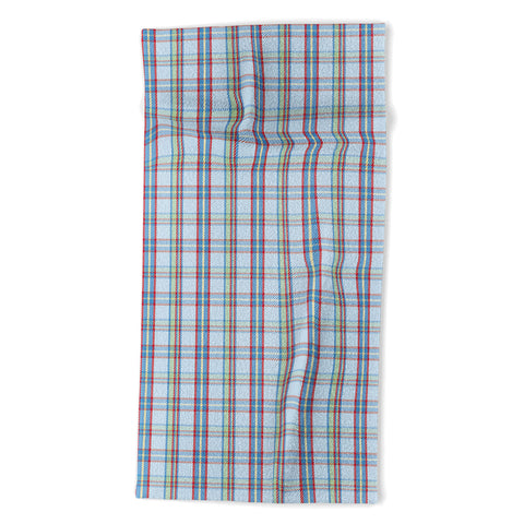 Camilla Foss Folktale Plaid Beach Towel