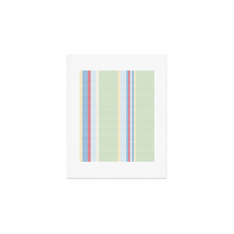 Camilla Foss Folktale stripes Art Print
