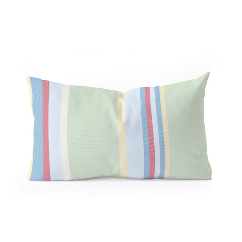 Camilla Foss Folktale stripes Oblong Throw Pillow
