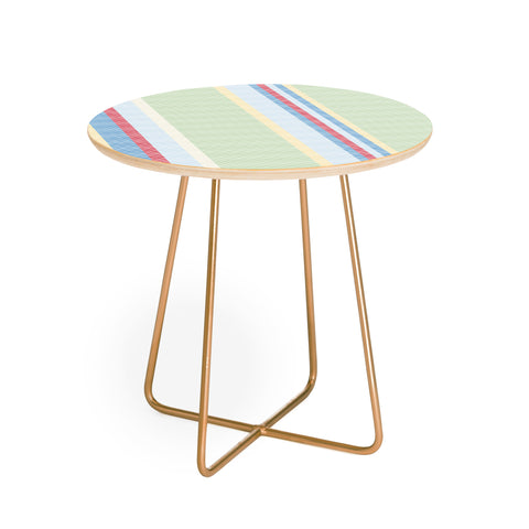Camilla Foss Folktale stripes Round Side Table
