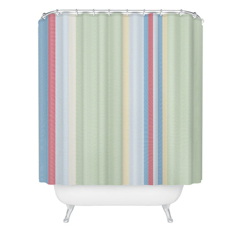 Camilla Foss Folktale stripes Shower Curtain