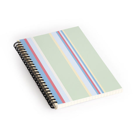 Camilla Foss Folktale stripes Spiral Notebook