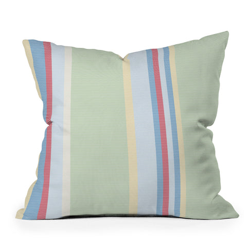 Camilla Foss Folktale stripes Throw Pillow