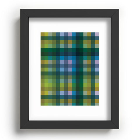 Camilla Foss Gingham Green Recessed Framing Rectangle