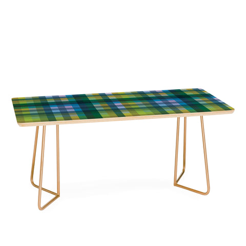 Camilla Foss Gingham Green Coffee Table