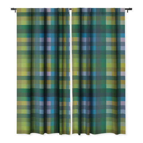 Camilla Foss Gingham Green Blackout Non Repeat