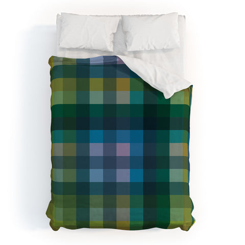 Camilla Foss Gingham Green Duvet Cover