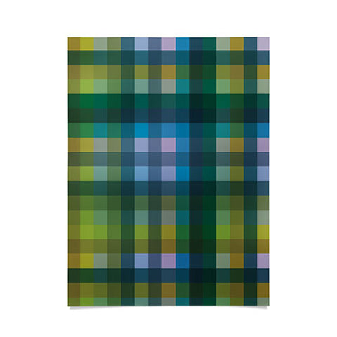 Camilla Foss Gingham Green Poster