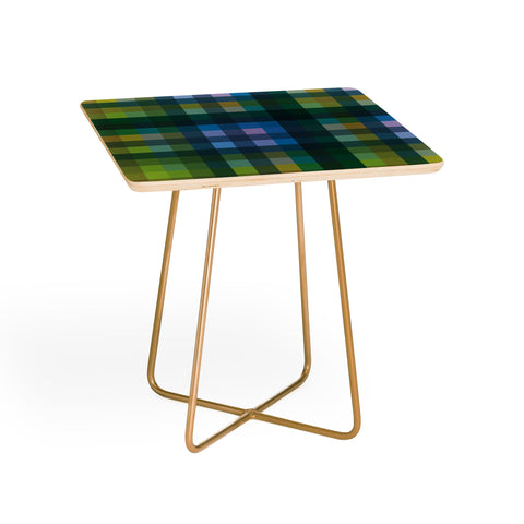 Camilla Foss Gingham Green Side Table