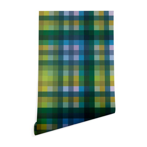 Camilla Foss Gingham Green Wallpaper