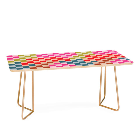 Camilla Foss Gingham Multicolors Coffee Table