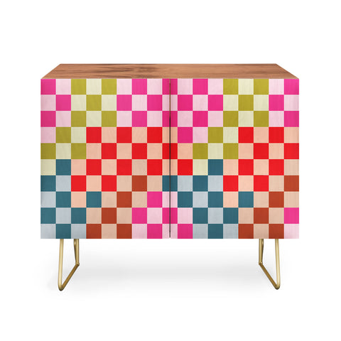 Camilla Foss Gingham Multicolors Credenza