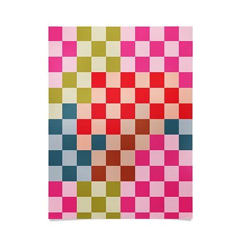 Camilla Foss Gingham Multicolors Poster