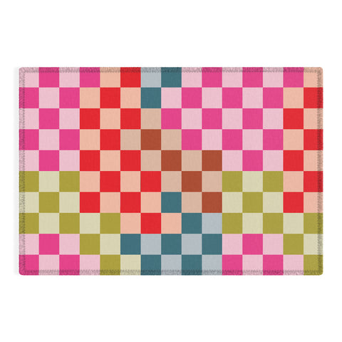 Camilla Foss Gingham Multicolors Outdoor Rug