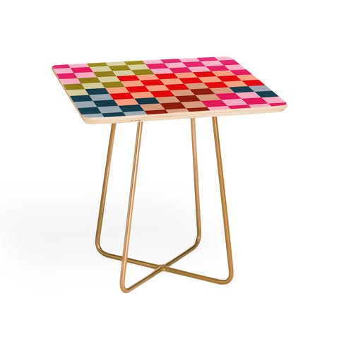 Camilla Foss Gingham Multicolors Side Table