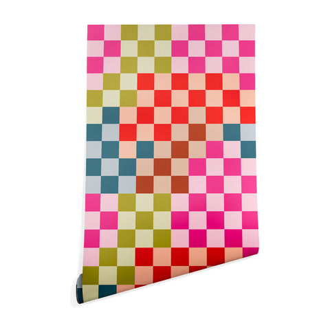 Camilla Foss Gingham Multicolors Wallpaper