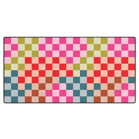Camilla Foss Gingham Multicolors Desk Mat