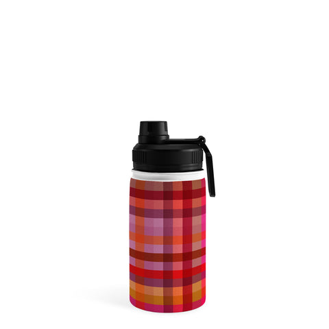 Camilla Foss Gingham Red Water Bottle