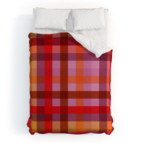 Camilla Foss Gingham Red Duvet Cover