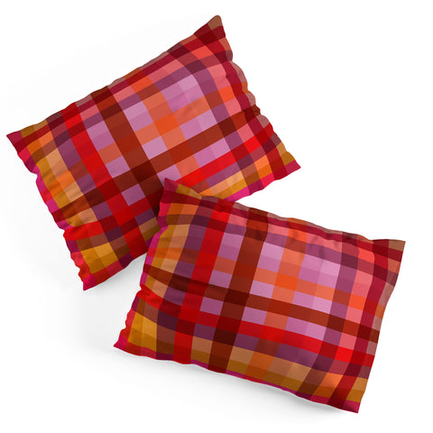 Camilla Foss Gingham Red Pillow Shams