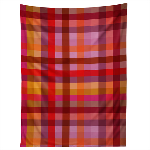 Camilla Foss Gingham Red Tapestry