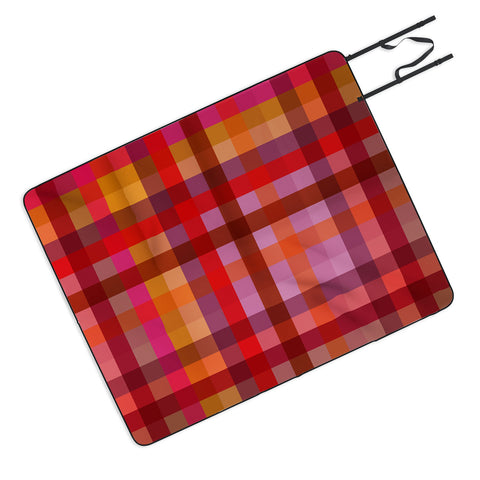 Camilla Foss Gingham Red Picnic Blanket