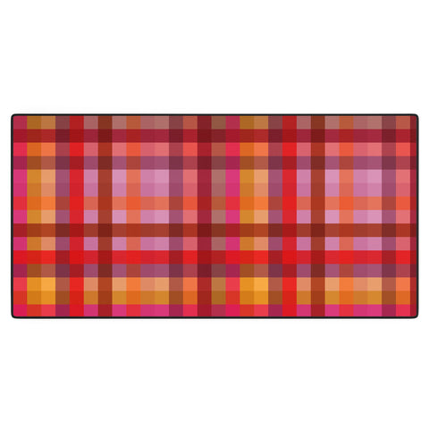 Camilla Foss Gingham Red Desk Mat