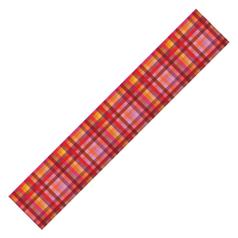 Camilla Foss Gingham Red Table Runner