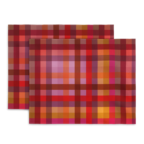 Camilla Foss Gingham Red Placemat