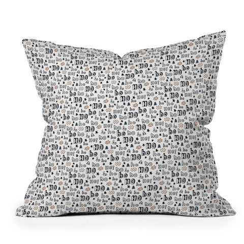 Camilla Foss Ho Ho Outdoor Throw Pillow