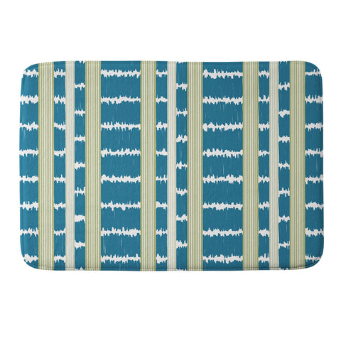Camilla Foss Ikat Stripes Memory Foam Bath Mat