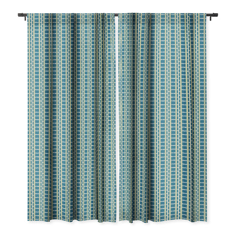 Camilla Foss Ikat Stripes Blackout Window Curtain
