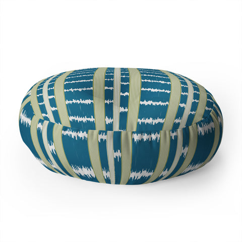 Camilla Foss Ikat Stripes Floor Pillow Round
