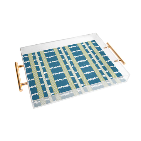 Camilla Foss Ikat Stripes Acrylic Tray