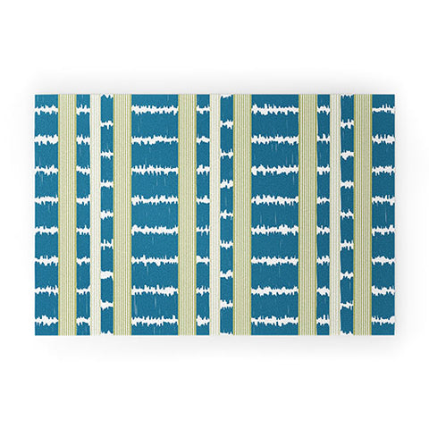 Camilla Foss Ikat Stripes Welcome Mat