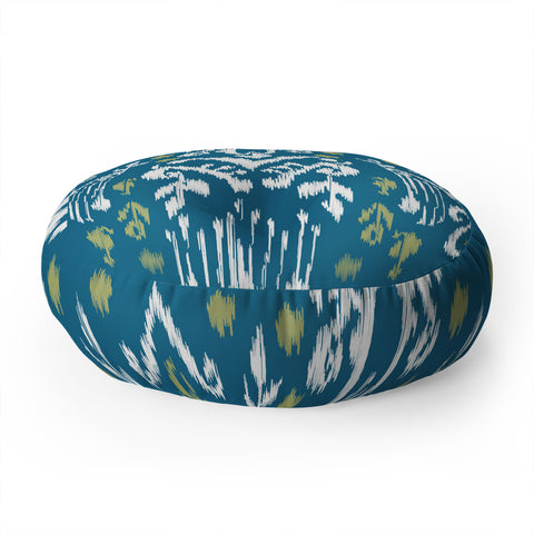 Camilla Foss Inspired by ikat Floor Pillow Round