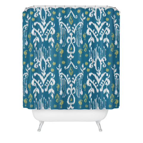 Camilla Foss Inspired by ikat Shower Curtain