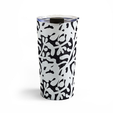 Camilla Foss Lush Rosehip Black White Travel Mug