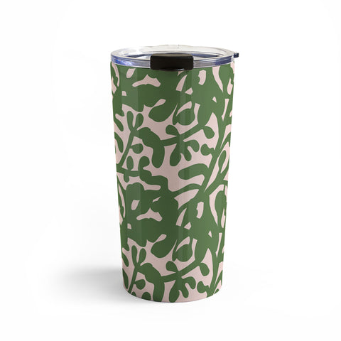 Camilla Foss Lush Rosehip Green Pink Travel Mug
