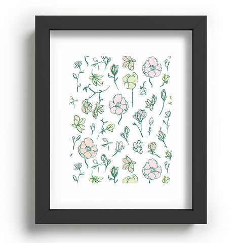 Camilla Foss Magnolias Recessed Framing Rectangle