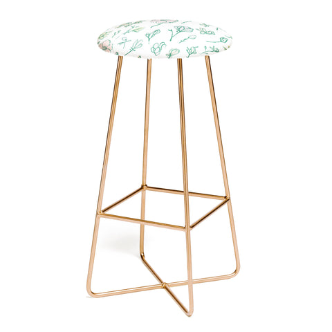 Camilla Foss Magnolias Bar Stool