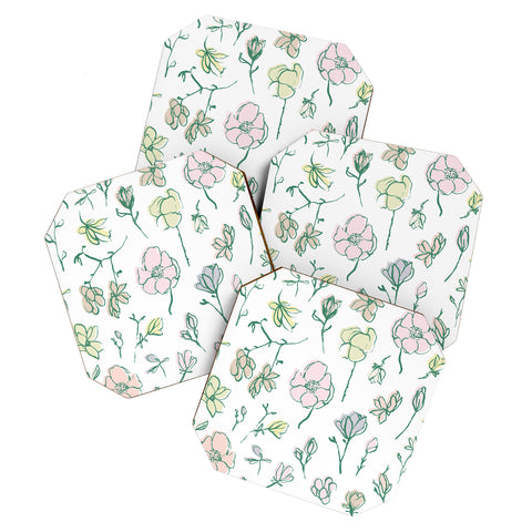 Camilla Foss Magnolias Coaster Set