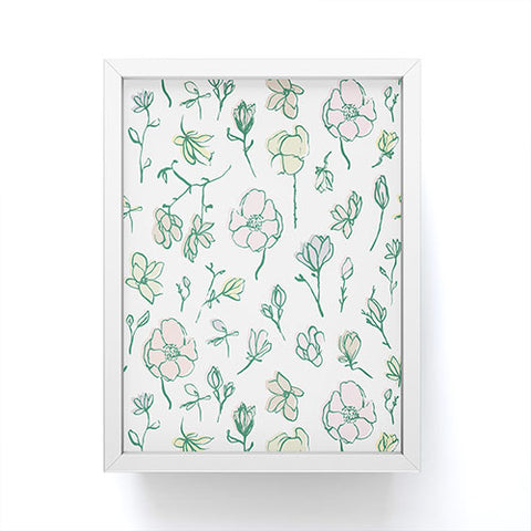 Camilla Foss Magnolias Framed Mini Art Print