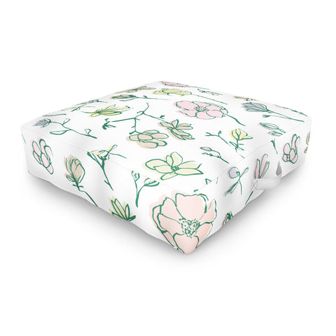 Camilla Foss Magnolias Outdoor Floor Cushion