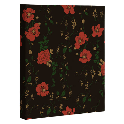 Camilla Foss Midnight Flourish Art Canvas