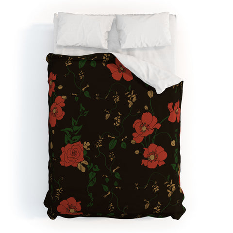 Camilla Foss Midnight Flourish Duvet Cover