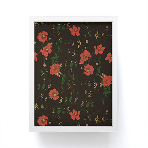 Camilla Foss Midnight Flourish Framed Mini Art Print