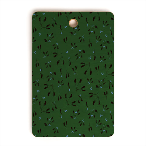 Camilla Foss Midnight Mistletoe Cutting Board Rectangle