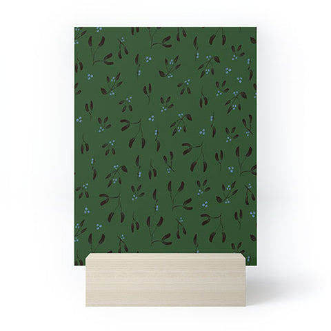 Camilla Foss Midnight Mistletoe Mini Art Print